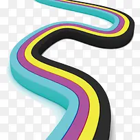 彩色立体轨道-空若网 彩色立体轨道-空若网