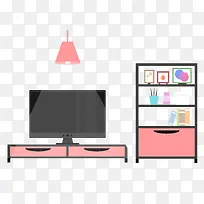 现代粉色时尚客厅-空若网 现代粉色时尚客厅-空若网