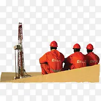 石油工作人员背影-空若网 石油工作人员背影-空若网