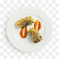 装着食物的盘子-空若网 装着食物的盘子-空若网