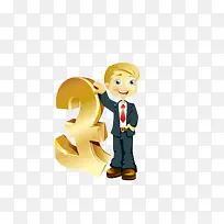 卡通西装小人-空若网 卡通西装小人-空若网