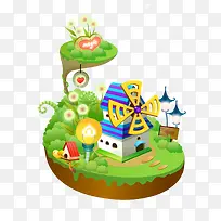 卡通房子-空若网 卡通房子-空若网