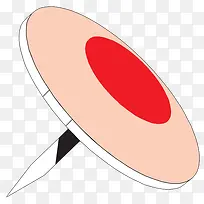 粉色手绘扁平化图钉-空若网 粉色手绘扁平化图钉-空若网