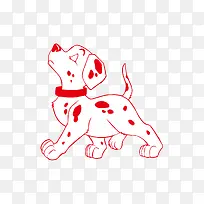 抬头的卡通狗狗下载-空若网 抬头的卡通狗狗下载-空若网