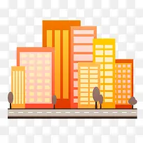 橙色建筑-空若网 橙色建筑-空若网