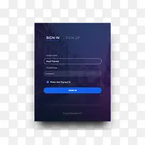 APP登录界面PSD素材-空若网 APP登录界面PSD素材-空若网