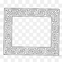 正方形吉祥花纹中国风边框-空若网 正方形吉祥花纹中国风边框-空若网