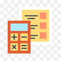 矢量计算器账单素材-空若网 矢量计算器账单素材-空若网