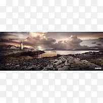 复古风景背景海报-空若网 复古风景背景海报-空若网