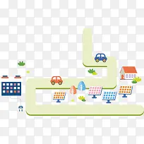 学校道路促销背景素材-空若网 学校道路促销背景素材-空若网