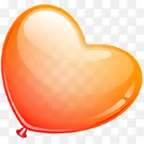 橙色卡通爱心气球婚礼-空若网 橙色卡通爱心气球婚礼-空若网