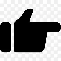 手指指向正确的方向,就像一个箭头图标-空若网 手指指向正确的方向,就像一个箭头图标-空若网