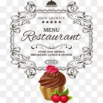 矢量樱桃蛋糕菜单-空若网 矢量樱桃蛋糕菜单-空若网