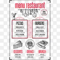 矢量巧克力蛋糕菜单-空若网 矢量巧克力蛋糕菜单-空若网