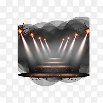 橙色清新灯光效果元素-空若网 橙色清新灯光效果元素-空若网