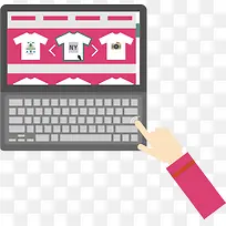 矢量扁平化购物元素设计-空若网 矢量扁平化购物元素设计-空若网