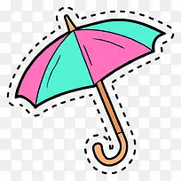 手绘雨伞-空若网 手绘雨伞-空若网