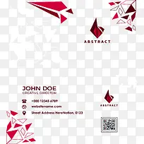 红色宝石装饰个人名片-空若网 红色宝石装饰个人名片-空若网