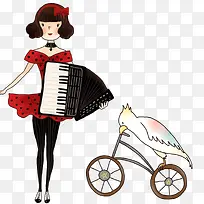 爱好音乐的女孩-空若网 爱好音乐的女孩-空若网