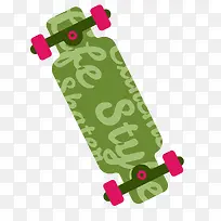 卡通手绘矢量图滑板-空若网 卡通手绘矢量图滑板-空若网