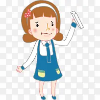 矢量卡通可爱小女孩子素材-空若网 矢量卡通可爱小女孩子素材-空若网