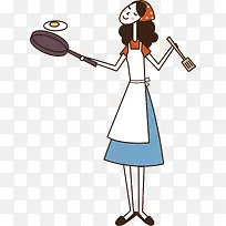 橙色卡通主妇-空若网 橙色卡通主妇-空若网