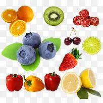 俯视水果分层免抠图-空若网 俯视水果分层免抠图-空若网