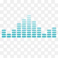 绿色声波线矢量素材-空若网 绿色声波线矢量素材-空若网