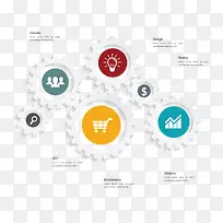 矢量齿轮创意图案-空若网 矢量齿轮创意图案-空若网