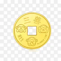 周生生Au999.9三不猴开元-空若网 周生生Au999.9三不猴开元-空若网