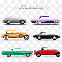 9款复古车辆设计矢量素材-空若网 9款复古车辆设计矢量素材-空若网