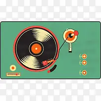 扁平DJ操作台矢量-空若网 扁平DJ操作台矢量-空若网