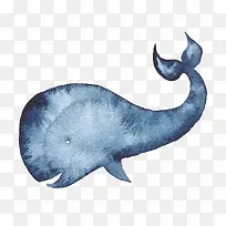 水彩鲸鱼-空若网 水彩鲸鱼-空若网