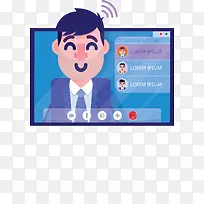 蓝色电脑屏幕视频-空若网 蓝色电脑屏幕视频-空若网