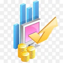 上升趋势电脑图形-空若网 上升趋势电脑图形-空若网