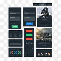 黑色扁平化界面-空若网 黑色扁平化界面-空若网