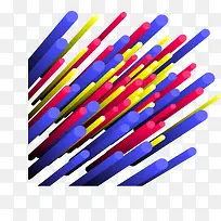 彩色立体圆柱体-空若网 彩色立体圆柱体-空若网