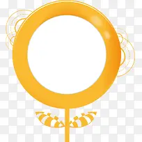 橙色环形背景PNG矢量元素-空若网 橙色环形背景PNG矢量元素-空若网