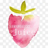 水彩草莓插画设计-空若网 水彩草莓插画设计-空若网