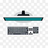 白色台式电脑计算机-空若网 白色台式电脑计算机-空若网