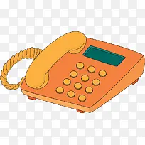 卡通手绘电话黄色-空若网 卡通手绘电话黄色-空若网