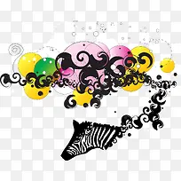 矢量斑马花纹素材-空若网 矢量斑马花纹素材-空若网