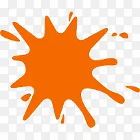 橙色简约颜料-空若网 橙色简约颜料-空若网