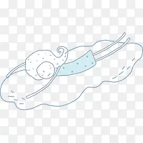 卡通云朵女孩-空若网 卡通云朵女孩-空若网