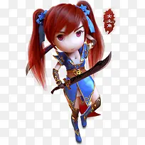 游戏手游人物造型可爱动画矢量图片-空若网 游戏手游人物造型可爱动画矢量图片-空若网