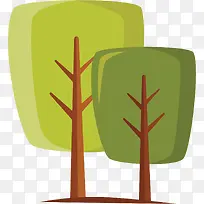 矢量图大树卡通动画-空若网 矢量图大树卡通动画-空若网