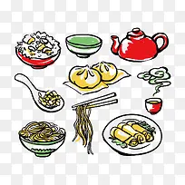 矢量手绘食物-空若网 矢量手绘食物-空若网