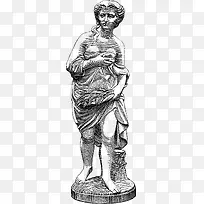 雕像雕刻手绘图案-空若网 雕像雕刻手绘图案-空若网