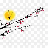 手绘花枝-空若网 手绘花枝-空若网