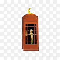 公共电话站免抠素材-空若网 公共电话站免抠素材-空若网